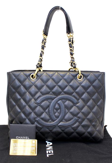 chanel bag black tote|chanel shopping tote price.